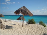 Frente a las playas de cancun, q roo